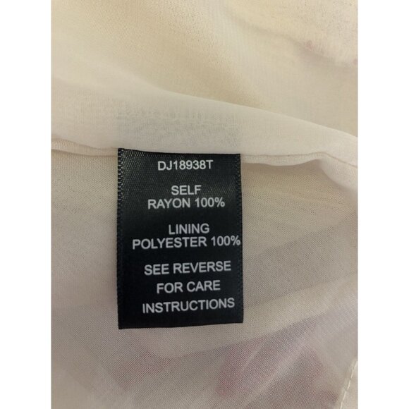 Ark & Co. Tunic Dress Women's Size M Embroidered Cream & Pink - Picture 9 of 10